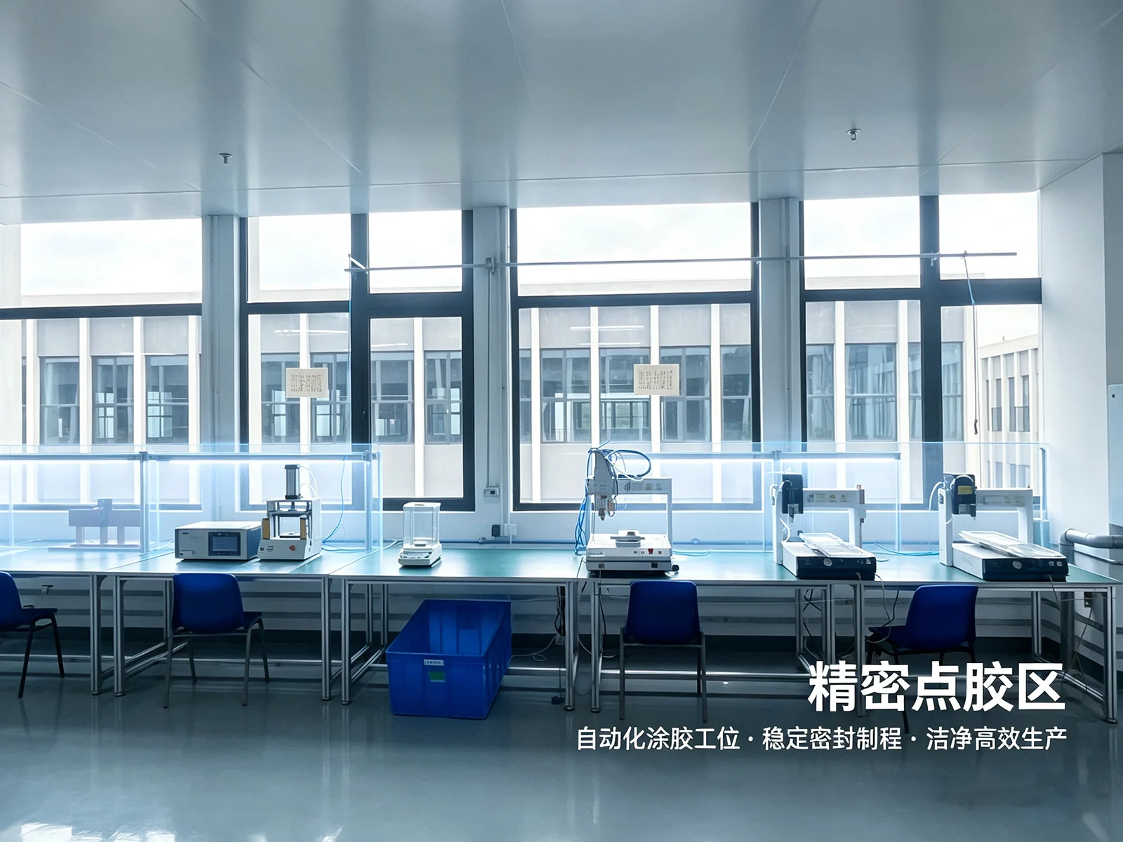 纬联弘精密点胶区