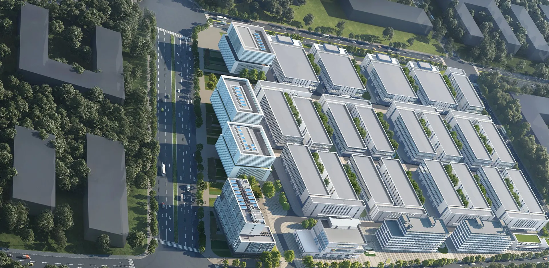 成都纬联弘临空制造基地园区鸟瞰